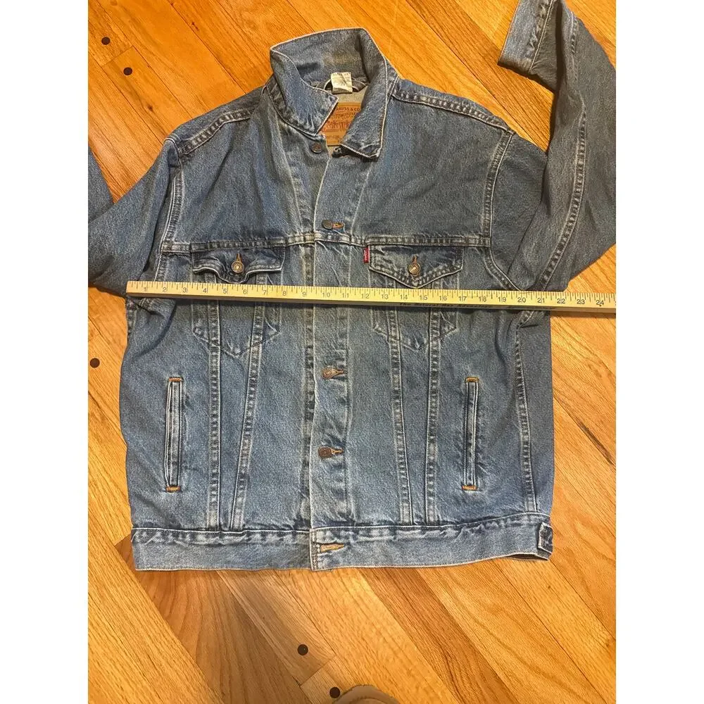 Levi's® Vtg Jacket Relaxed-fit 90's Trucker Men's Sz Medium 70507-0389 - Picture 10 of 12